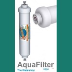 Aquafilter 10" X 2" In-line G.A.C.Cartridge (1/4"  Embedded Push Fit Inlet/Outlet)