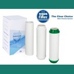 A set of 3 replaceable cartridges for Ecosoft, Aquafilter and Standard Reverse Osmosis systems